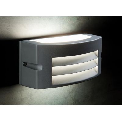 KOBE LAMPADA DA PARETE MODERNA IP54 BIANCA ALLUMINIO O ANTRACITE LED 10W LUCE 3000K O 4000K DA ESTER Sovil - Cristalensi Shop On