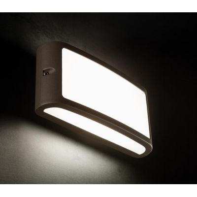 SCREEN APPLIQUE DA ESTERNI LUCE 3000K O 4000K IP54 LED 10W BIANCA MARRONE O ANTRACITE DI SOVIL Sovil - Cristalensi Shop Online