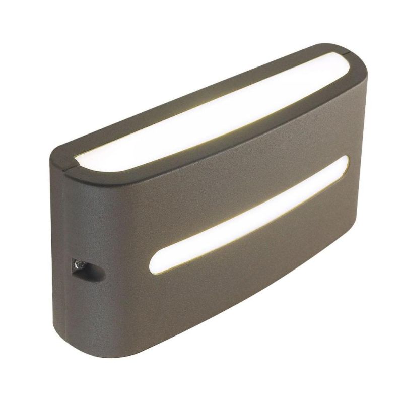 POST APPLIQUE IN ALLUMINIO IP54 LUCE 3000K O 4000K MODERNA LED 10W BIANCA ANTRACITE O MARRONE Sovil - Cristalensi Shop Online