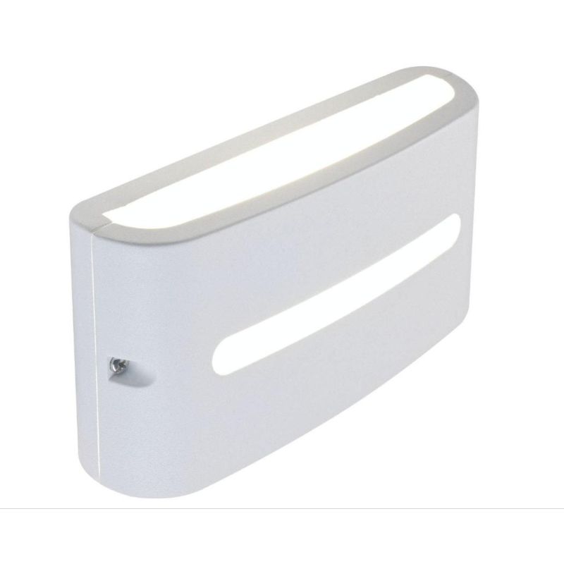 POST APPLIQUE IN ALLUMINIO IP54 LUCE 3000K O 4000K MODERNA LED 10W BIANCA ANTRACITE O MARRONE Sovil - Cristalensi Shop Online