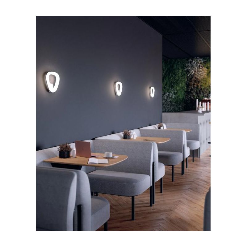 DAPHNE APPLIQUE MODERNA DA ESTERNI IP65 BIANCA O ANTRACITE LED 20W LUCE 3000K O 4000K DI SOVIL Sovil - Cristalensi Shop Online