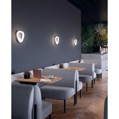 DAPHNE APPLIQUE MODERNA DA ESTERNI IP65 BIANCA O ANTRACITE LED 20W LUCE 3000K O 4000K DI SOVIL Sovil - Cristalensi Shop Online