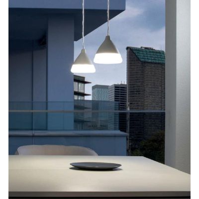 GRAAL PICCOLA SOSPENSIONE DA ESTERNI IP54 LED 20W LUCE 3000K O 4000K IN 4 COLORI Sovil - Cristalensi Shop Online