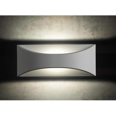 MOON GRANDE APPLIQUE DUE COLORI A LED INTEGRATO SOSTITUIBILE DA 12W IP65 Sovil - Cristalensi Shop Online