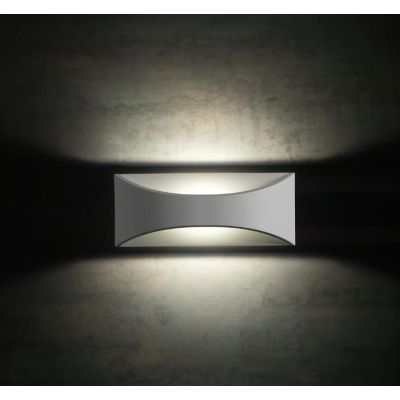 MOON GRANDE APPLIQUE DUE COLORI A LED INTEGRATO SOSTITUIBILE DA 12W IP65 Sovil - Cristalensi Shop Online