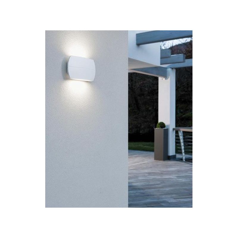 PILLOW APPLIQUE IN ALLUMINIO DUE COLORI A LED INTEGRATO SOSTITUIBILE 10W IP54 Sovil - Cristalensi Shop Online