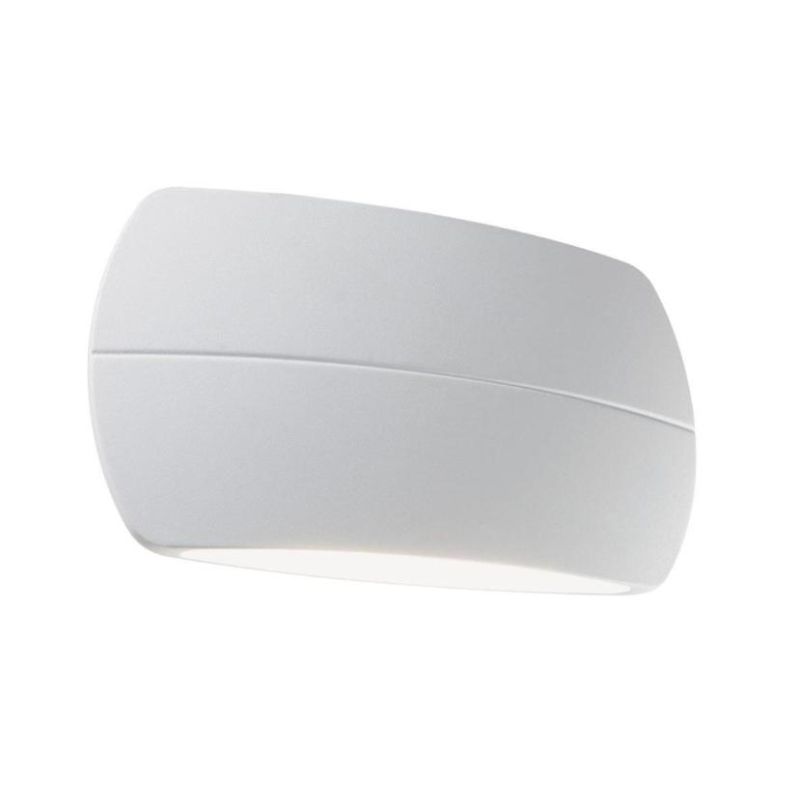 PILLOW APPLIQUE IN ALLUMINIO DUE COLORI A LED INTEGRATO SOSTITUIBILE 10W IP54 Sovil - Cristalensi Shop Online