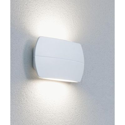 PILLOW APPLIQUE IN ALLUMINIO DUE COLORI A LED INTEGRATO SOSTITUIBILE 10W IP54 Sovil - Cristalensi Shop Online