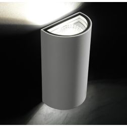 TRUMP APPLIQUE IN ALLUMINIO DUE COLORI A LED INTEGRATO SOSTITUIBILE 12W IP54 LUCE 3000K-4000K Sovil - Cristalensi Shop Online 2