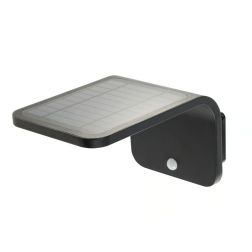 STREET APPLIQUE AD ENERGIA SOLARE IP54 SENSORE DI MOVIMENTO E CREPUSCOLARE LED 3W NERO DI SOVIL Sovil - Cristalensi Shop Online 2
