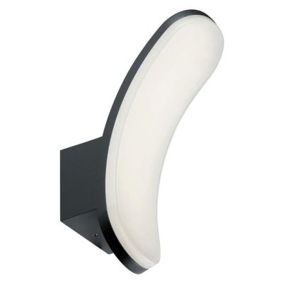 VIRGOLA APPLIQUE DA ESTERNO IP65 LUCE 4000K MODERNO IN ALLUMINIO A LED 12W ANTRACITE DI SOVIL Sovil - Cristalensi Shop Online