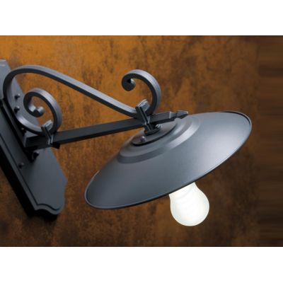 PIATTO ANTICO APPLIQUE PER ESTERNO IN ANTRACITE CON PIATTO BIANCO INTERNO DI SOVIL Sovil - Cristalensi Shop Online