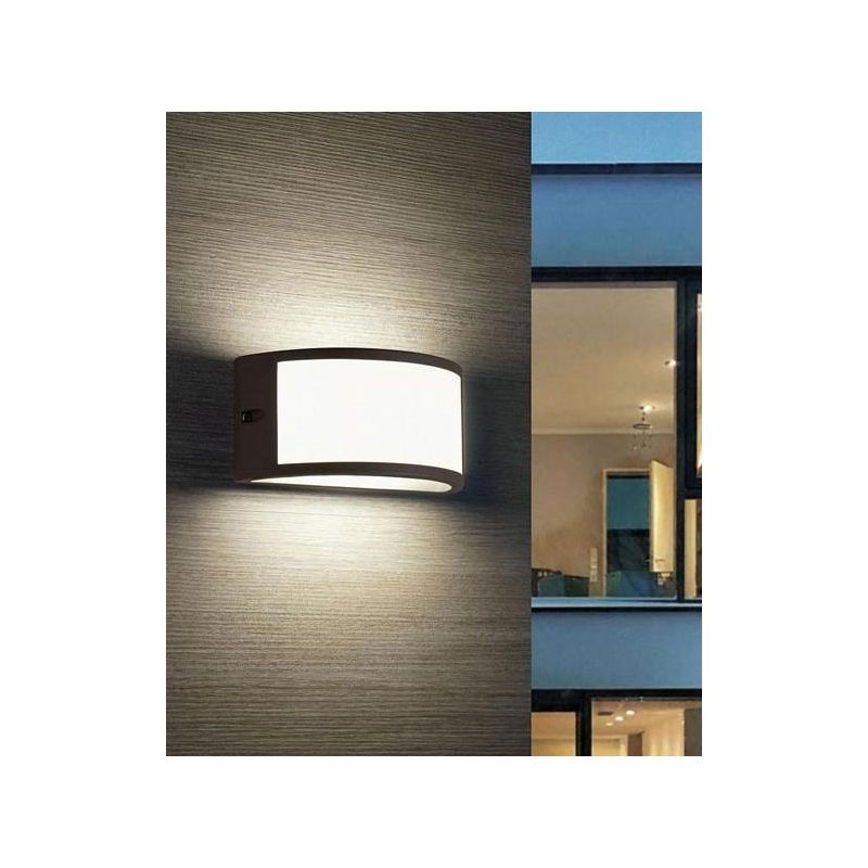 PETIT LED INTEGRATO 10W SOSTITUIBILE X ESTERNO IP54 BIANCO ANTRACITE E MARRONE Sovil - Cristalensi Shop Online
