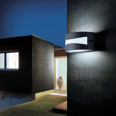 TIBET LED INTEGRATO 10W SOSTITUIBILE X ESTERNO IP54 BIANCO ANTRACITE E MARRONE Sovil - Cristalensi Shop Online