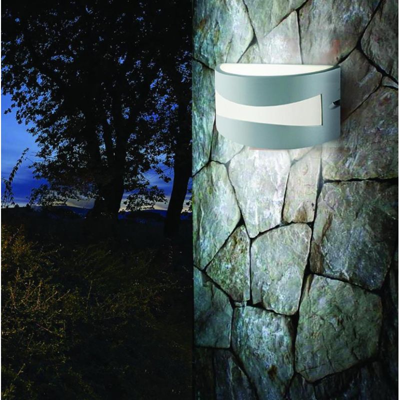 TIBET LED INTEGRATO 10W SOSTITUIBILE X ESTERNO IP54 BIANCO ANTRACITE E MARRONE Sovil - Cristalensi Shop Online