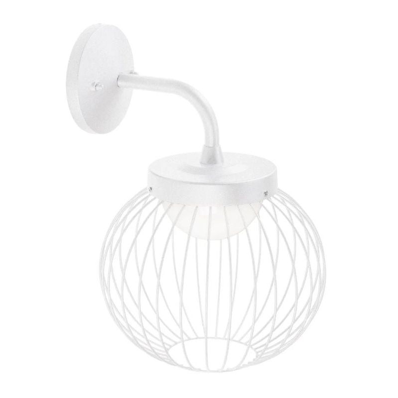 CAGE LAMPADA DA PARETE IP65 CON GABBIA IN ALLUMINIO BIANCO O NERO LED 20W DI SOVIL Sovil - Cristalensi Shop Online