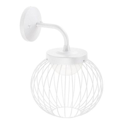 CAGE LAMPADA DA PARETE IP65 CON GABBIA IN ALLUMINIO BIANCO O NERO LED 20W DI SOVIL Sovil - Cristalensi Shop Online