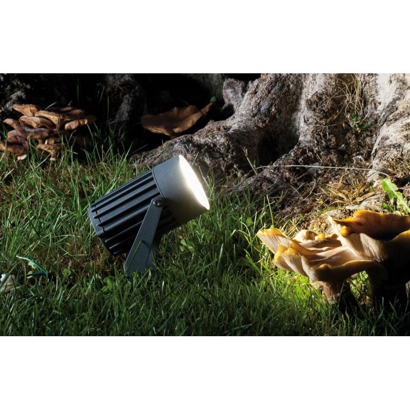 TUBE FARETTO DA ESTERNO ORIENTABILE IP65 LED 12W ANTRACITE CON PICCHETTO INCLUSO Sovil - Cristalensi Shop Online