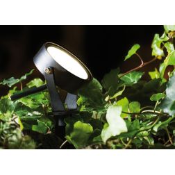 CIAK FARETTO DA ESTERNO IP65 LED 9W ORIENTABILE ANTRACITE CON PICCHETTO INCLUSO Sovil - Cristalensi Shop Online 2