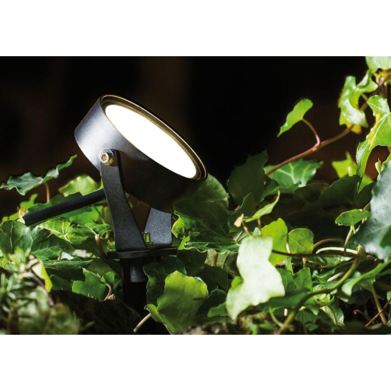 CIAK FARETTO DA ESTERNO ORIENTABILE IP65 LED 15W ANTRACITE CON PICCHETTO INCLUSO Sovil - Cristalensi Shop Online