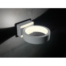 PLAZA APPLIQUE IN ALLUMINIO A LED 16W 3000K O 4000K SOSTITUIBILE IP65 LUCE SOPRA SOTTO Sovil - Cristalensi Shop Online 2