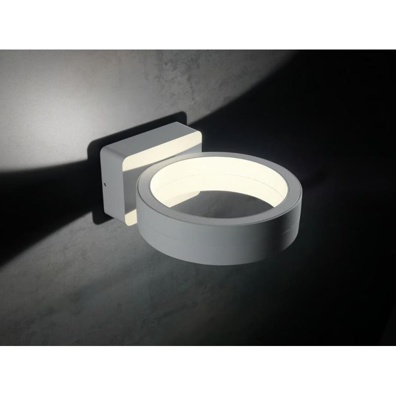 PLAZA APPLIQUE IN ALLUMINIO A LED 16W 3000K O 4000K SOSTITUIBILE IP65 LUCE SOPRA SOTTO Sovil - Cristalensi Shop Online
