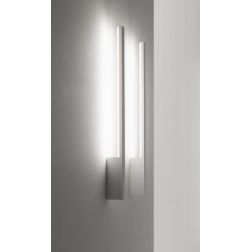 XILEMA W1 APPLIQUE BIANCA O ALLUMINIO LUCIDO LED 17W 3000K LINEA LIGHT MODERNO STILNOVO MA&DE - Cristalensi Shop Online