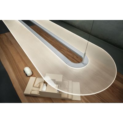 OPTI-LINE SOSPENSIONE DIMMERABILE ULTRAMODERNA LED 47W 3000K BIANCO O ALLUMINIO STILNOVO STILNOVO MA&DE - Cristalensi Shop Onlin