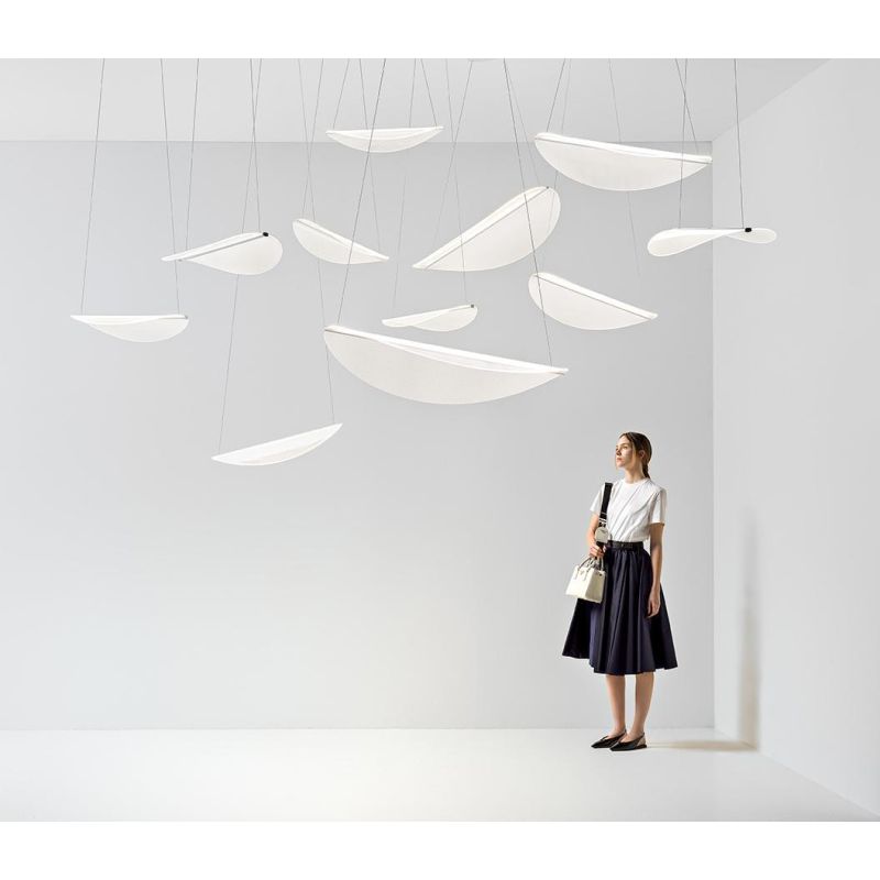 DIPHY LAMPADARIO ULTRAMODERNO CON LUCE DIMMERABILE LED 42W LUCE 3000K DELLA LINEA LIGHT STILNOVO MA&DE - Cristalensi Shop Online