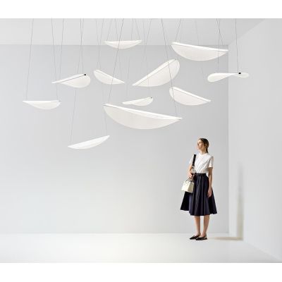 DIPHY LAMPADARIO ULTRAMODERNO CON LUCE DIMMERABILE LED 42W LUCE 3000K DELLA LINEA LIGHT STILNOVO MA&DE - Cristalensi Shop Online
