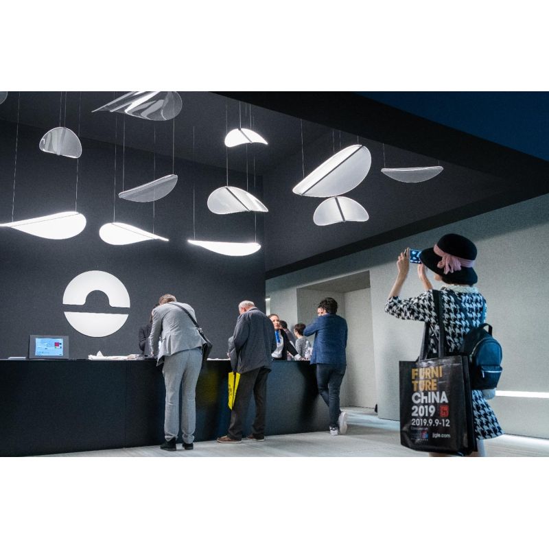 DIPHY GRANDE LAMPADARIO DIMMERABILE CON LED 54W LUCE 3000K ULTRAMODERNO DELLA LINEA LIGHT STILNOVO MA&DE - Cristalensi Shop Onli
