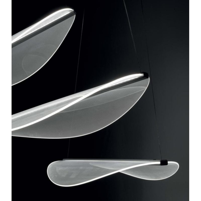 DIPHY GRANDE LAMPADARIO A SOSPENSIONE DIMMERABILE LED 40W LUCE 3000K ULTRAMODERNO DELLA LINEA LIGHT STILNOVO MA&DE - Cristalensi
