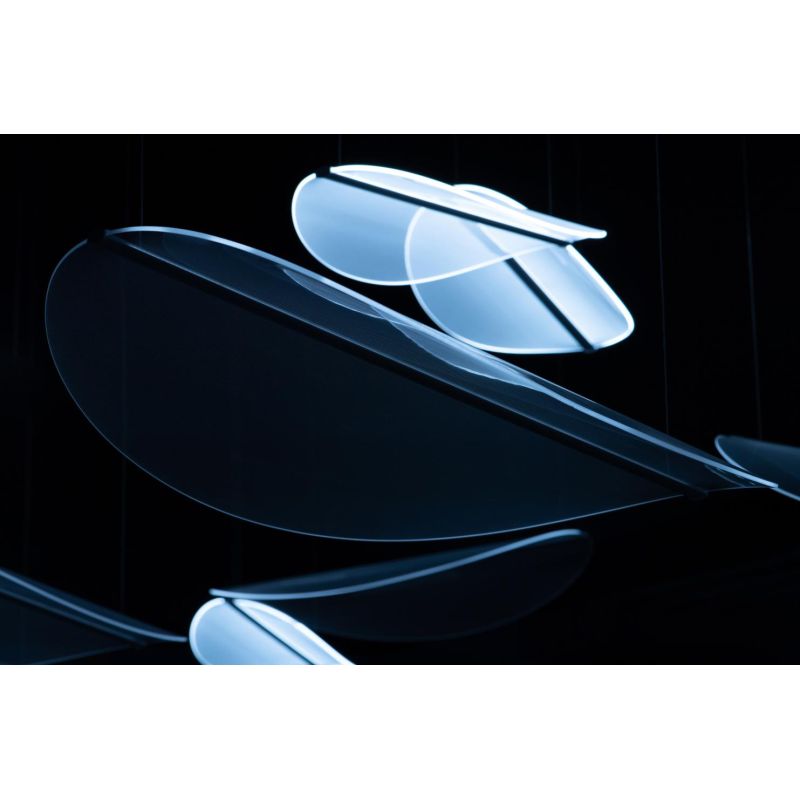 DIPHY GRANDE LAMPADARIO A SOSPENSIONE DIMMERABILE LED 40W LUCE 3000K ULTRAMODERNO DELLA LINEA LIGHT STILNOVO MA&DE - Cristalensi