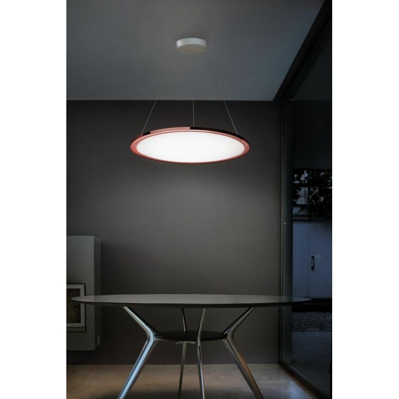 HINOMARU SOSPENSIONE RAME O NERA DIAMETRO 67 CM LED 42W MARCHIO STILNOVO DELLA LINEA LIGHT STILNOVO MA&DE - Cristalensi Shop Onl