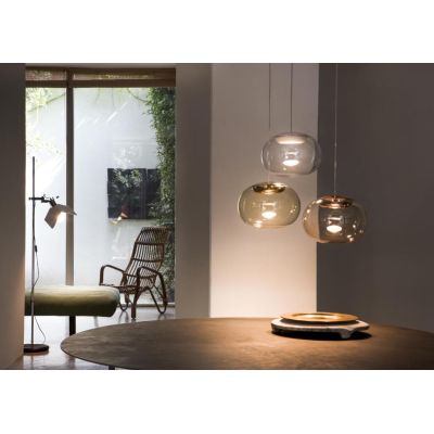 LA MARIEE SOSPENSIONE SINGOLA IN VETRO 4 COLORI LED 9W LUCE 3000K DI STILNOVO STILNOVO MA&DE - Cristalensi Shop Online