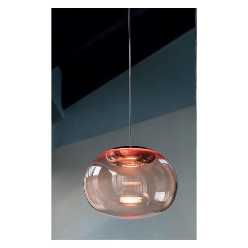 LA MARIEE SOSPENSIONE SINGOLA IN VETRO 4 COLORI LED 9W LUCE 3000K DI STILNOVO STILNOVO MA&DE - Cristalensi Shop Online