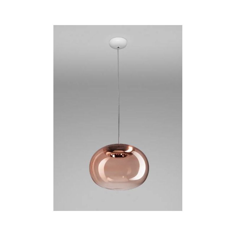 LA MARIEE SOSPENSIONE SINGOLA IN VETRO 4 COLORI LED 9W LUCE 3000K DI STILNOVO STILNOVO MA&DE - Cristalensi Shop Online