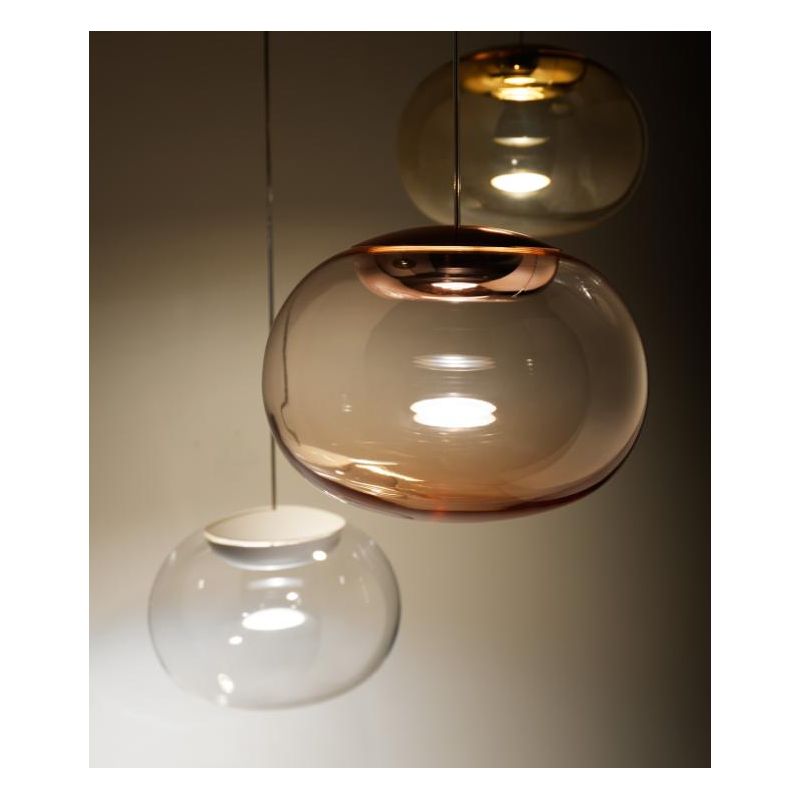 LA MARIEE SOSPENSIONE SINGOLA IN VETRO 4 COLORI LED 9W LUCE 3000K DI STILNOVO STILNOVO MA&DE - Cristalensi Shop Online