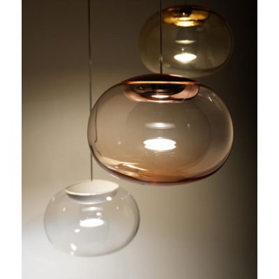 LA MARIEE SOSPENSIONE SINGOLA IN VETRO 4 COLORI LED 9W LUCE 3000K DI STILNOVO STILNOVO MA&DE - Cristalensi Shop Online