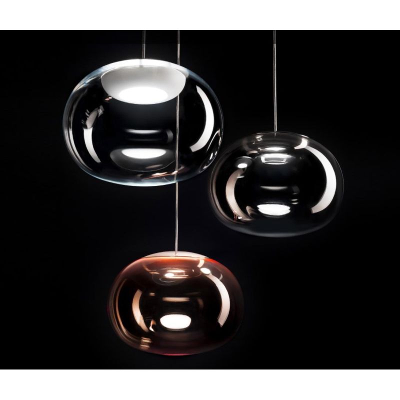 LA MARIEE SOSPENSIONE SINGOLA IN VETRO 4 COLORI LED 9W LUCE 3000K DI STILNOVO STILNOVO MA&DE - Cristalensi Shop Online