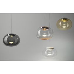 LA MARIEE SOSPENSIONE SINGOLA IN VETRO 4 COLORI LED 9W LUCE 3000K DI STILNOVO STILNOVO MA&DE - Cristalensi Shop Online