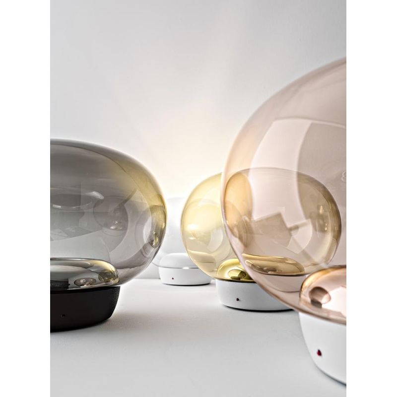 LA MARIEE LAMPADA DA TAVOLO IN VETRO 4 COLORI LED 9W LUCE 3000K MARCHIO STILNOVO STILNOVO MA&DE - Cristalensi Shop Online