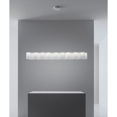 HONEY SOSPENSIONE LINEARE MODERNA LED 35W LUCE 2700K BIANCA MARCHIO STILNOVO STILNOVO MA&DE - Cristalensi Shop Online