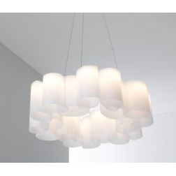 HONEY SOSPENSIONE ROTONDA D 35 LED 35W LUCE 2700K BIANCA MODERNA MARCHIO STILNOVO STILNOVO MA&DE - Cristalensi Shop Online