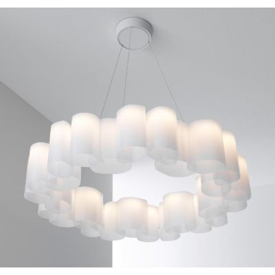 HONEY SOSPENSIONE ROTONDA D86 LED 50W LUCE 2700K BIANCA MODERNA MARCHIO STILNOVO STILNOVO MA&DE - Cristalensi Shop Online