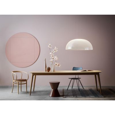 DEMI SOSPENSIONE MODERNA DIMMERABILE LED 37W LUCE 3000K DIAMETRO CM 70 BIANCA MARCHIO STILNOVO STILNOVO MA&DE - Cristalensi Shop