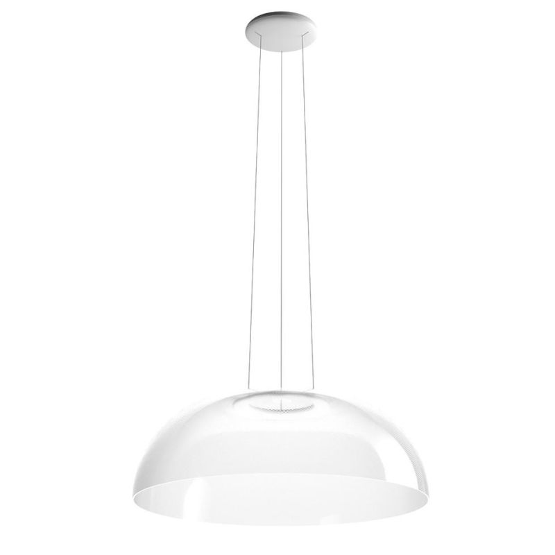 DEMI SOSPENSIONE MODERNA CON LED 33W LUCE 3000K DIAMETRO CM 70 BIANCA MARCHIO STILNOVO STILNOVO MA&DE - Cristalensi Shop Online
