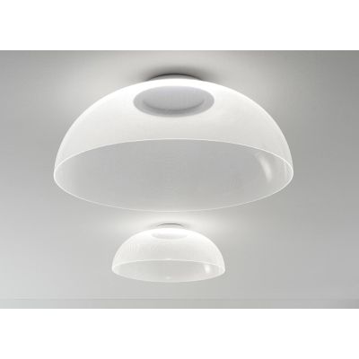 DEMI PLAFONIERA MODERNA LED 33W LUCE 3000K DIAMETRO CM 70 BIANCA MARCHIO STILNOVO STILNOVO MA&DE - Cristalensi Shop Online