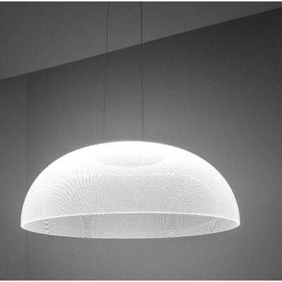 DEMI SOSPENSIONE MODERNA CON LED 33W LUCE 3000K DIAMETRO CM 70 BIANCA MARCHIO STILNOVO STILNOVO MA&DE - Cristalensi Shop Online