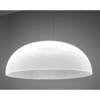 DEMI GRANDE SOSPENSIONE MODERNA DIMMERABILE LED 55W LUCE 3000K DIAMETRO CM 95 BIANCA DI STILNOVO STILNOVO MA&DE - Cristalensi Sh